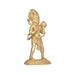 Anjaneya Statue - 3 x 1.5 Inches | Copper Idol/ Gold Polish Standing Hanuman Statue for Pooja/ 55 Gms Approx - Copper Murties