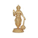Anjaneya Statue - 2 x 0.75 Inches | Copper Idol/ Gold Polish Standing Hanuman Statue for Pooja/ 30 Gms Approx - Copper Murties