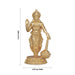 Anjaneya Statue - 2 x 0.75 Inches | Copper Idol/ Gold Polish Standing Hanuman Statue for Pooja/ 30 Gms Approx - Copper Murties