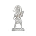 Anjaneya Statue - 3 x 1.5 Inches | Copper Idol/ Silver Polish Standing Hanuman Statue for Pooja/ 55 Gms Approx - Copper Murties