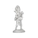 Anjaneya Statue - 3 x 1.5 Inches | Copper Idol/ Silver Polish Standing Hanuman Statue for Pooja/ 55 Gms Approx - Copper Murties