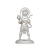Anjaneya Statue - 3 x 1.5 Inches | Copper Idol/ Silver Polish Standing Hanuman Statue for Pooja/ 55 Gms Approx - Copper Murties