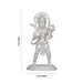 Anjaneya Statue - 3 x 1.5 Inches | Copper Idol/ Silver Polish Standing Hanuman Statue for Pooja/ 55 Gms Approx - Copper Murties