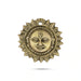 Sun Face Wall Hanging - 4 x 4 Inches | Antique Brass Wall Hanging/ Sun Wall Hanging for Home/ 235 Gms Approx - Wall Hanging