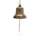 Brass Bell - 7.5 Inches | Brass Bell Hanging/ Pooja Hanging Bell with Chain/ Hanging Bells for Mandir - Pooja Bells