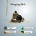 Brass Bell - 7.5 Inches | Brass Bell Hanging/ Pooja Hanging Bell with Chain/ Hanging Bells for Mandir - Pooja Bells