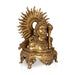 Hanuman Face On Chowki Murti - 14 x 10 Inches | Antique Brass Idol / Anjaneya Face Statue for Pooja - Brass Murties