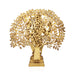 Krishna Murti With Tree Standing On Base - 26 x 24 Inches | Antique Brass Idol / Krishna Statue for Pooja - Brass Murties