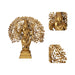 Krishna Murti With Tree Standing On Base - 26 x 24 Inches | Antique Brass Idol / Krishna Statue for Pooja - Brass Murties