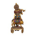 Cow Krishna With Stone Standing on Base Murti - 15 x 6.5 Inches | Antique Brass Idol/ Cow Krishna Statue for Pooja - Brass Murties