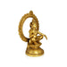 Ayyappan with Arch Murti - 17 x 16 Inches | Antique Brass Ayyappa Idol / Iyyapan Statue For Pooja - Brass Murties