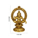 Ayyappan with Arch Murti - 17 x 16 Inches | Antique Brass Ayyappa Idol / Iyyapan Statue For Pooja - Brass Murties