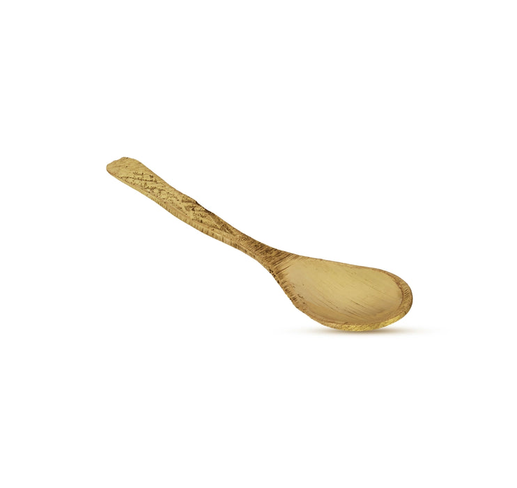 Brass Spoon - 2.5 Inches | TeaSpoon / Elegant Spoon / Brass Spoon For Home & Pooja