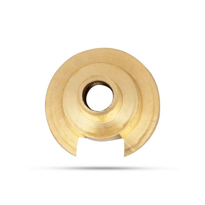 Vilakku Thiri Holder - 0.75 x 0.5 Inch | Brass Thiri Stand/ Vilakku Thiri Stand for Lamp/ 15 Gms Approx - Lamp Stands & Accessories