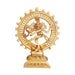 Natraj Double Frame - 11 Inches | Antique Brass Statue/ Nataraj Murti/ Natraja Statue for Pooja - Table Stand Accessories