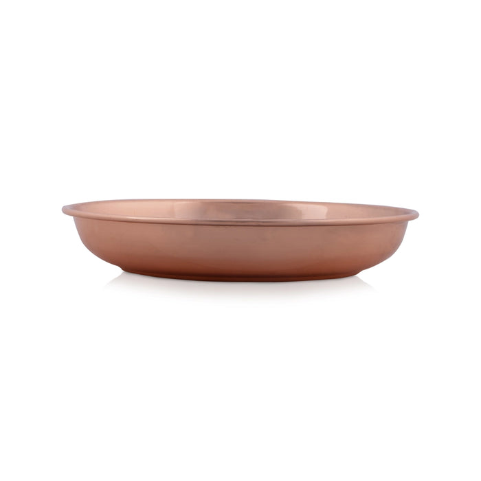Turkish Copper Plate - 6 Inches | Thali Plate / Pooja Plate / Pooja Thali for Home