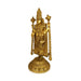 Balaji Standing on Base Murti - 26 x 11 Inches | Antique Brass Balaji Idol / Perumal Statue For Home & Pooja - Brass Murties