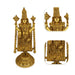 Balaji Standing on Base Murti - 26 x 11 Inches | Antique Brass Balaji Idol / Perumal Statue For Home & Pooja - Brass Murties