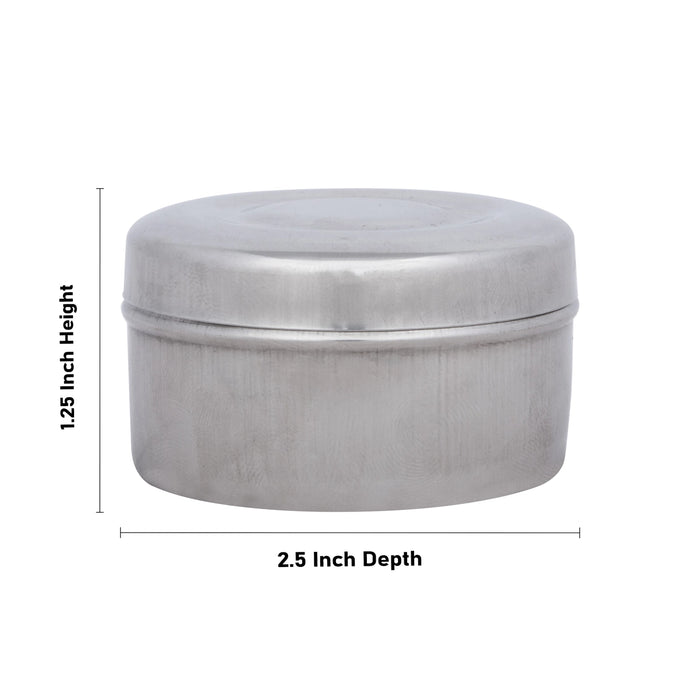 Kolam Stencil Box - 1.25 x 2.5 Inches | Rangoli Stencil Box for Pooja Room Decor/ 25 Gms Approx - Kolam & Rangoli