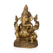 Ganesha Murti - 19 x 12 Inches | Antique Brass Idol / Vinayakar Statue / Ganapathi Sculpture For Home & Pooja - Brass Murties