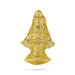 Lakshmi Devi Face - 2.5 x 1.5 Inches | Brass Amman Mugam/ Ammavari Face for Varalakshmi Decor - Head & Face Accessories