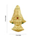 Lakshmi Devi Face - 2.5 x 1.5 Inches | Brass Amman Mugam/ Ammavari Face for Varalakshmi Decor - Head & Face Accessories