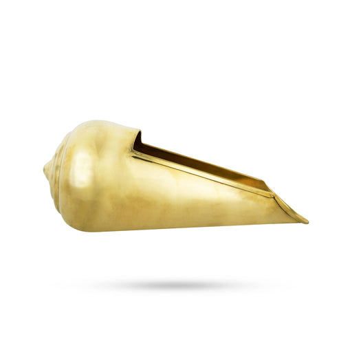 Abhishek Shankh - 12 x 5.5 Inches | Brass Shankh Abhishek/ Pooja Shankh/ Brass Conch for Pooja - Pooja Shankh