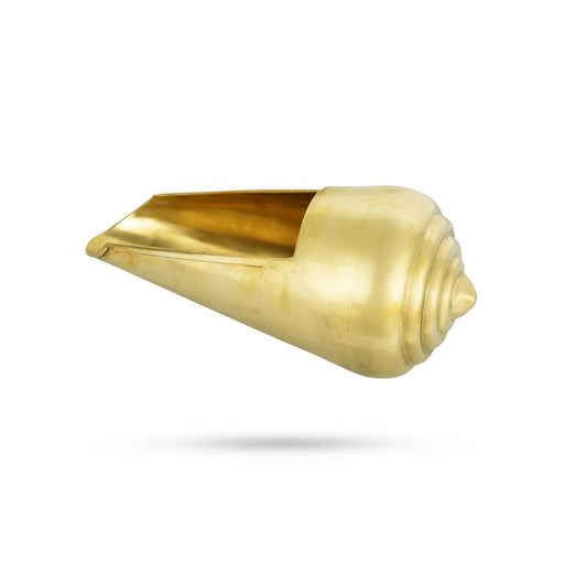 Abhishek Shankh - 12 x 5.5 Inches | Brass Shankh Abhishek/ Pooja Shankh/ Brass Conch for Pooja - Pooja Shankh