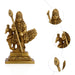 Peacock Murugan Standing On Base Murti - 3 .75 x 2 Inches | Brass Idol / Murugan with Peacock Statue For Pooja - Brass Murties