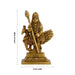 Peacock Murugan Standing On Base Murti - 3 .75 x 2 Inches | Brass Idol / Murugan with Peacock Statue For Pooja - Brass Murties