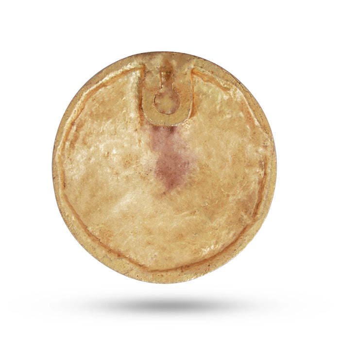 Balaji Murti Wall Hanging - 2.75 Inches | Antique Brass Statue/ Lord Balaji Idol for Home - Wall Hanging