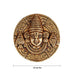 Balaji Murti Wall Hanging - 2.75 Inches | Antique Brass Statue/ Lord Balaji Idol for Home - Wall Hanging