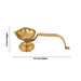 Kapoor Dhani With Handle - 2 x 2.5 Inches | Camphor Burner/ Brass Arti for Pooja/ 120 Gms Approx - Kapur Aarti