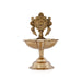 Chakra Lamp - 4.5 x 3 Inches | Brass Lamp/ Chakra Deep/ Vilakku for Pooja/ 130 Gms Approx - Karthik Deep