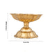 Brass Lamp With Base - 2.25 x 3 Inches | Star Design Deep/ 5 Face Brass Vilakku for Pooja/ 90 Gms Approx - Karthik Deep