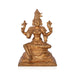 Bhuvaneshwari Sitting On Base Murti - 9 x 6 Inches | Panchaloha Idol / Bhuvaneshwari Statue For Pooja - Panchaloha Murties