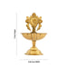 Brass Lamp - 3 x 2.25 Inches | Shankh Design Deepam/ Brass Vilakku for Pooja/ 50 Gms Approx - Karthik Deep