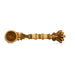 Achmani Spoon - 2 x 8 Inches | Nagam Handle Uddharani / Brass Pooja Spoon for Home - Panchapatra & Uddarani