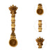 Achmani Spoon - 2 x 8 Inches | Nagam Handle Uddharani / Brass Pooja Spoon for Home - Panchapatra & Uddarani