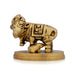 Cow and Calf Idol - 1.5 x 2.75 Inches | Antique Brass Statue/ Kamadhenu Statue for Pooja/ 100 Gms Approx - Table Stand Accessories