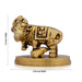Cow and Calf Idol - 1.5 x 2.75 Inches | Antique Brass Statue/ Kamadhenu Statue for Pooja/ 100 Gms Approx - Table Stand Accessories