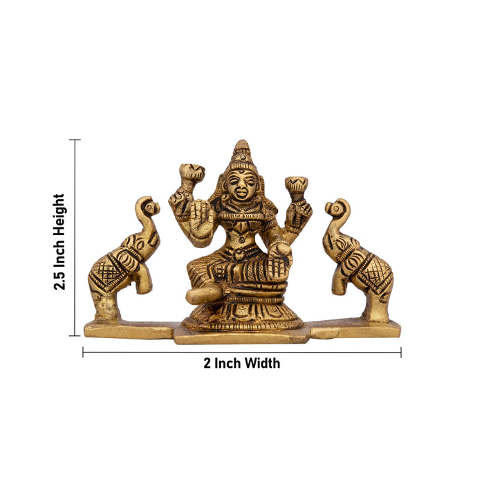 Ashtalakshmi Murti Set - 2.5 x 2 Inches | 8 Pcs / Brass Ashta Lakshmi Statue/ Ashtalaxmi Idols for Pooja