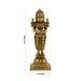 Standing Lady Deepam - 8 x 3 Inches | Antique Brass Vilakku/ Brass Lamp for Pooja/ 1.300 Kgs Approx - Paavai Vilakku / Lady With A Lamp