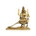 Murugan Statue Sitting On Peacock - 10 x 5 Inches | Brass Idol/ Kartikeya Statue With Base for Pooja - Brass Murties