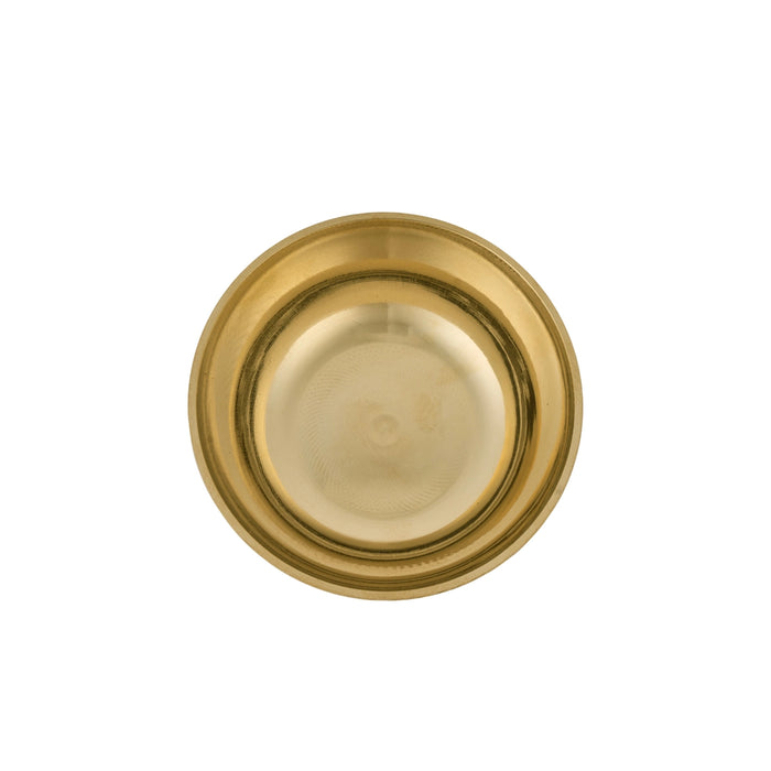 Brass Bowl - 1 x 2.25 Inches | Puja Bowl/ Brass Cup/ Chandan Cup for Home & Pooja Decor - Bowls