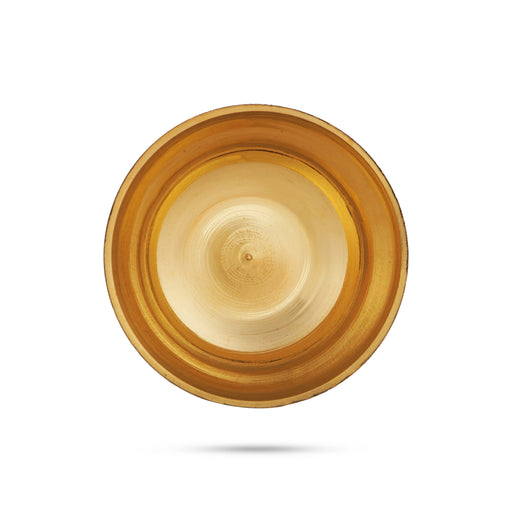 Brass Bowl - 1 x 2.5 Inches | Brass Cup/ Puja Bowl for Home/ 25 Gms Approx - Bowls
