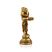 Welcome Lady With Lamp - 5 x 1.75 Inches | Antique Brass Lamp/ Standing Lady With Deepam for Pooja/ 410 Gms - Paavai Vilakku / Lady With A Lamp