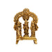 Ram Darbar Murti with Arch - 4 x 2.5 Inches | Antique Brass Idol/ Ram Darbar Idol for Pooja/ 310 Gms Approx - Brass Murties