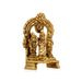 Ram Darbar Murti with Arch - 4 x 2.5 Inches | Antique Brass Idol/ Ram Darbar Idol for Pooja/ 310 Gms Approx - Brass Murties