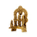 Ram Darbar Murti with Arch - 4 x 2.5 Inches | Antique Brass Idol/ Ram Darbar Idol for Pooja/ 310 Gms Approx - Brass Murties